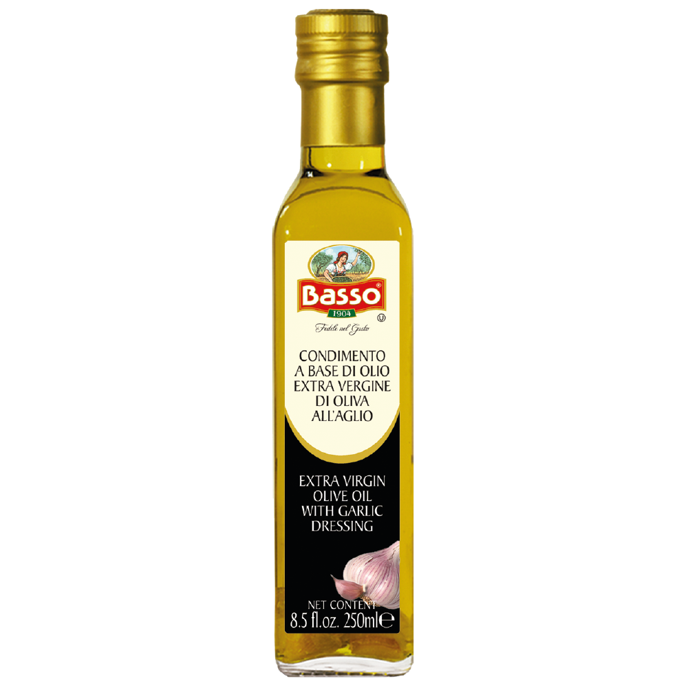 Basso Aceite Extra Virgen Con Ajo 250ml